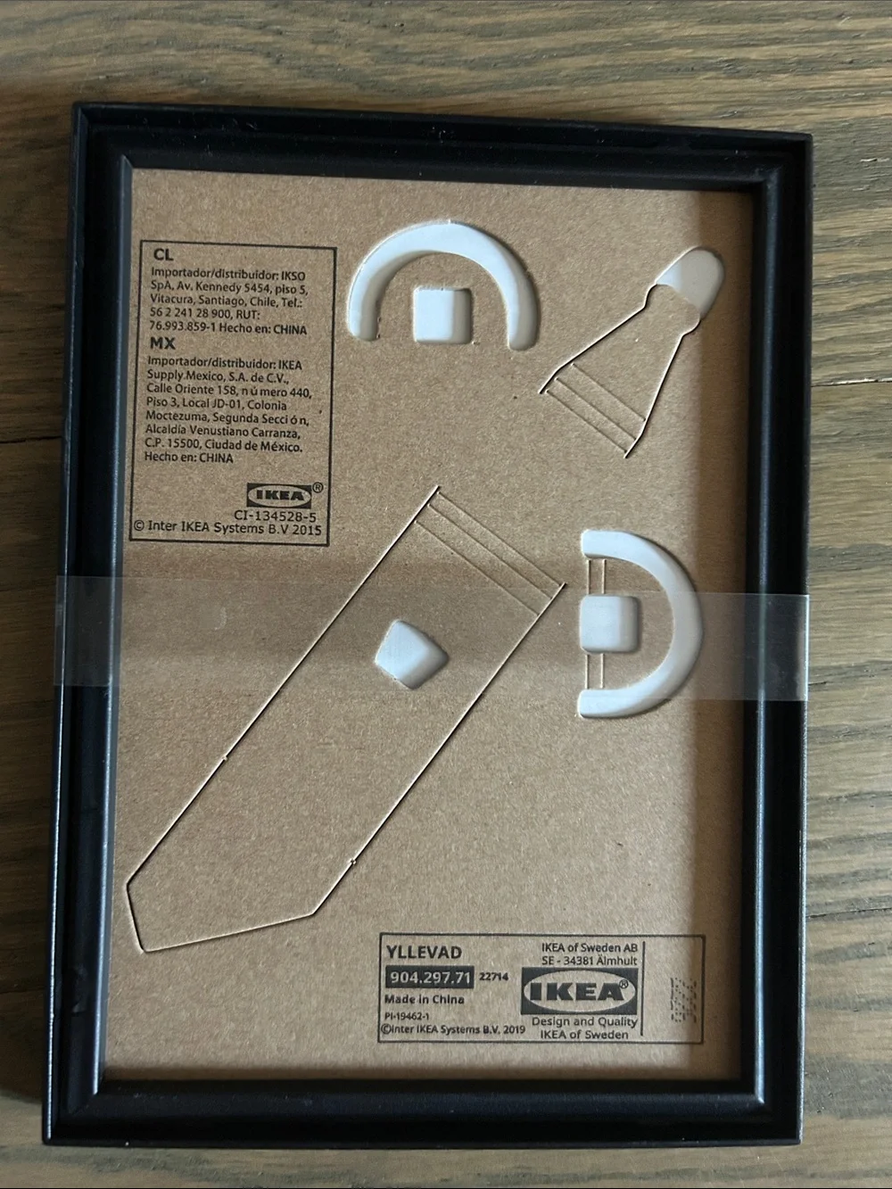 IKEA Black YLLEVAD Photo Frames – Set of 9